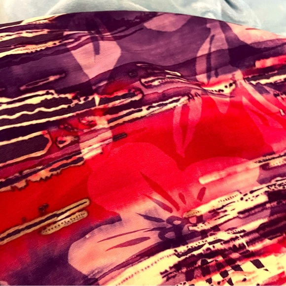 Piazza Sempione Purple Pink Multicolor graffiti Abstract Italian Designer Skirt - Picture 8 of 10